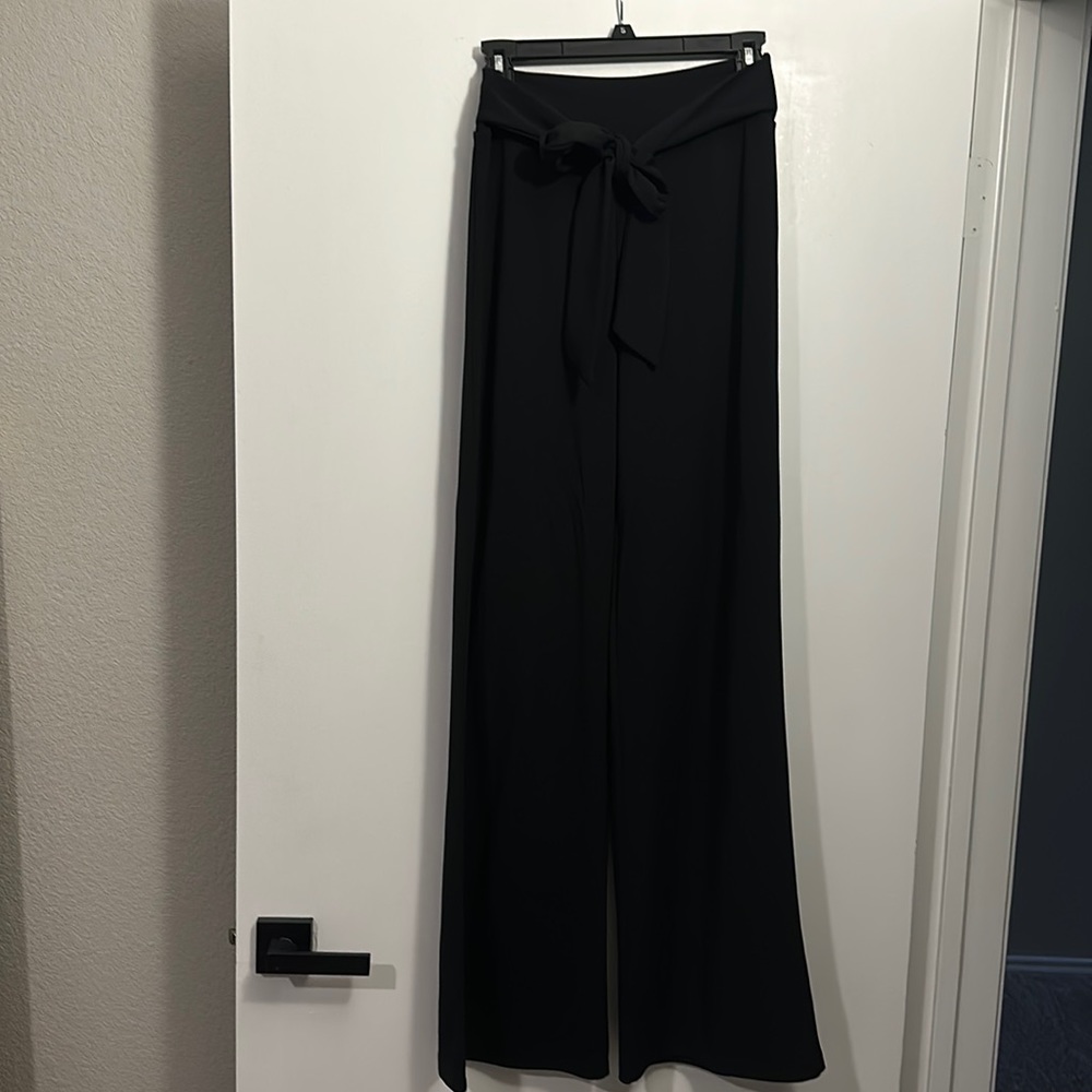 Size medium Tie Flare Pants - Black